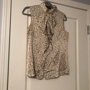 Cheetah blouse tank